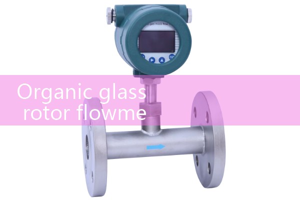 Organic glass rotor flowmeter