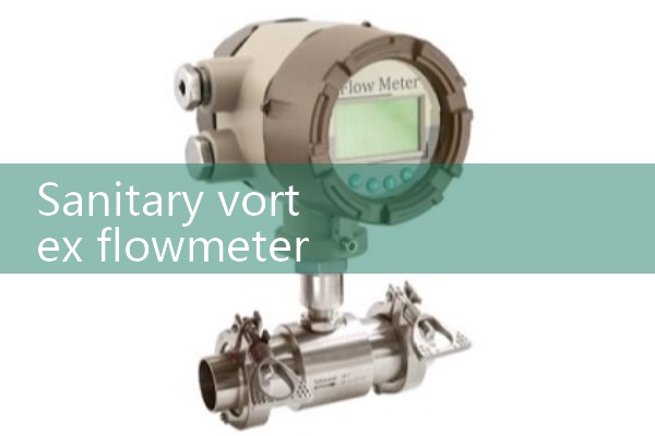 Sanitary vortex flowmeter